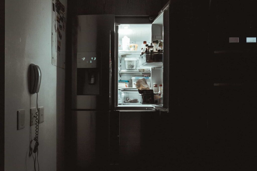 fridge door accidentally left open whole night